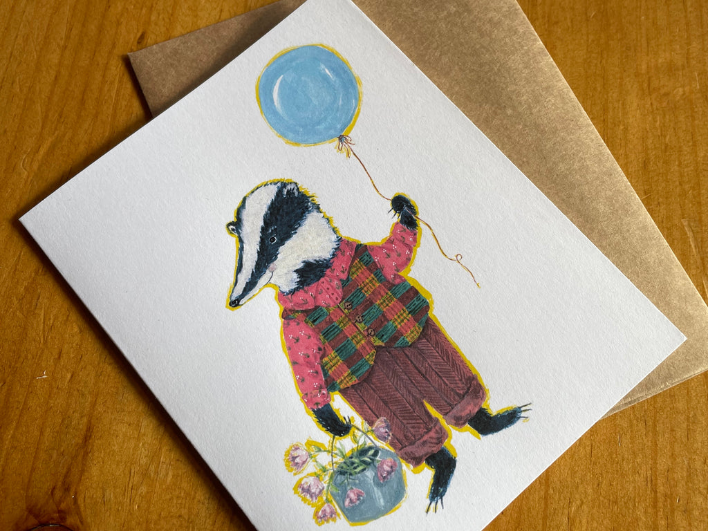Birthday Badger Card