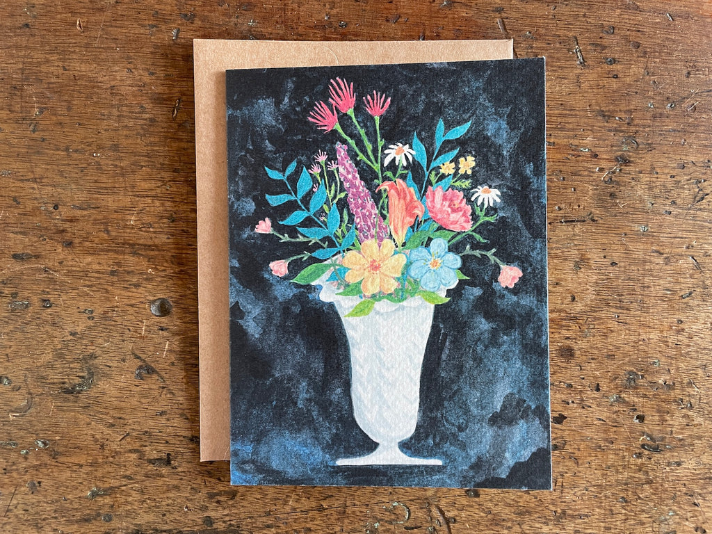 Painted Floral Art Card Set