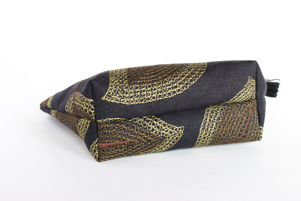 Green Leaves Makeup Bag