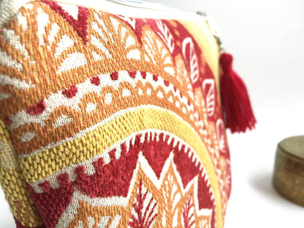 Red Mandala Make Up Bag