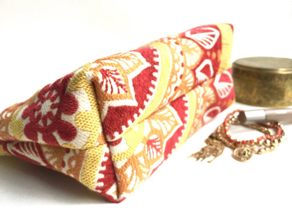 Red Mandala Make Up Bag