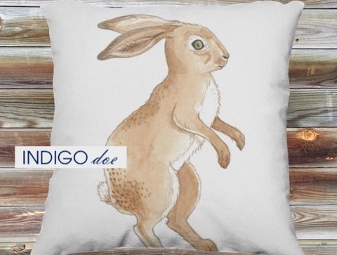 Hare Canvas Pillow Cover
