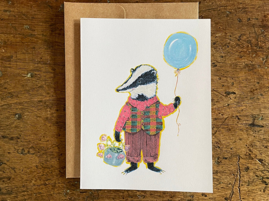 Birthday Badger Card