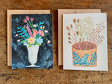 Painted Floral Art Card Set